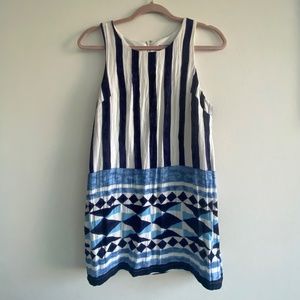 Lulus Blue Print Shift Dress